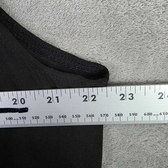 Womens Dressbarn Sleeveless Black Tank Dress Floral Round Neckline Polyester 16 - Picture 8 of 10